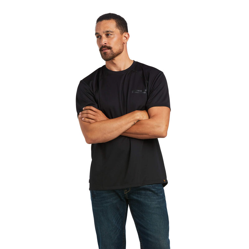 Ariat T-Shirts Herren - Rebar Polartec Elite All Season Schwarz ( ENVQX-7159 )